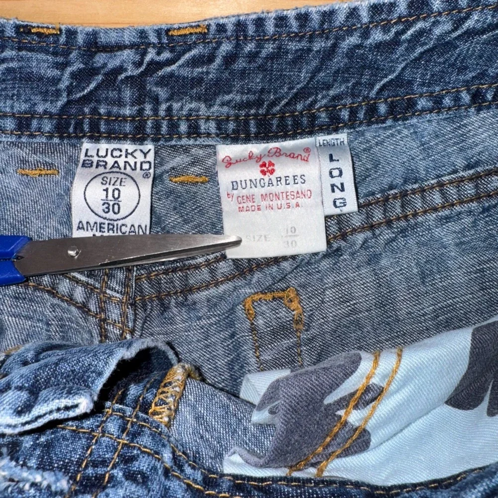Lucky‎ Brand Dungarees New Vintage Jeans Size 10/30 Long Made in USA Y2K
